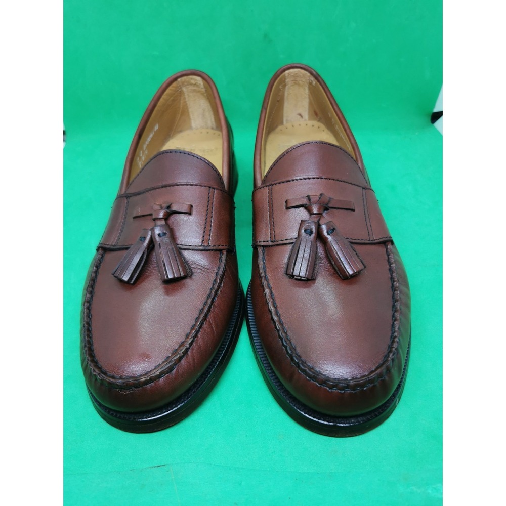 Genuine SEBAGO HANDSEWNS Men's Size 9 EEE Burgundy Leather Loafer Dress Shoes
